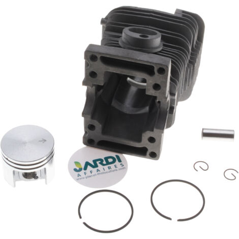 Jardiaffaires – Kit cylindre piston 38mm tronçonneuse Stihl MS180 018 – Remise en état rapide – Comprend cylindre, piston, axe, clips, segments