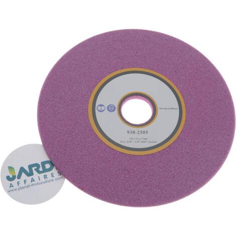 Jardiaffaires – Meule 145x22,2x4,7mm pour affûteuse de chaîne – Compatible pas 325, 3/8 et 404 – Performance optimale pour tronçonneuses