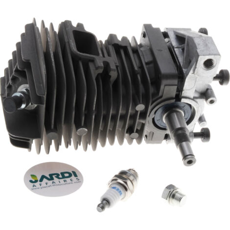 Jardiaffaires – Moteur complet tronçonneuse compatible Stihl 039 MS390 – Cylindre 49mm – Décompresseur inclus – Remplacement moteur sans modifications
