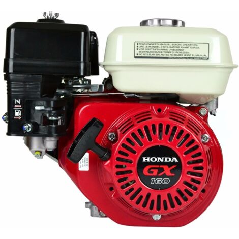 Jardiaffaires – Moteur thermique 163cc GX160 – Puissance 5.5cv à 3600T/mn – Vilebrequin 19.05mm pour motobineuses et bétonnières