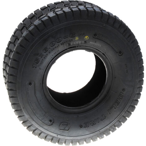 Jardiaffaires – Pneu 4 plis 15x600-6 pour tondeuse autoportée – Résistance élevée – Structure 4 plis pour poids lourd – Profil ZS365