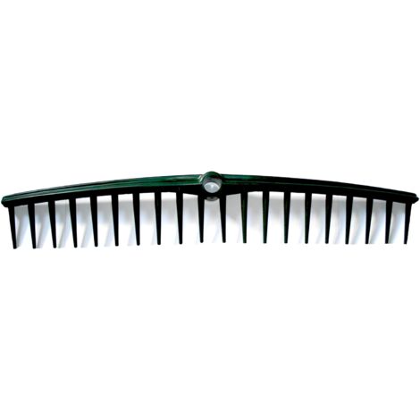 Jardiaffaires – Rateau professionnel en plastique PU 605mm – Dents coniques 65-75mm – Pour gravier et feuilles – Fabrication française