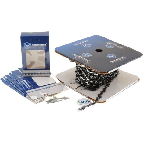 Jardiaffaires – Rouleau de chaîne tronçonneuse 25 pieds – Pas 325 – Jauge 1.6mm – Gouges demi-ronde pour coupe précise – Acier Allemand