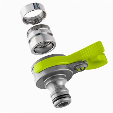 Jardibric – Adaptateur d'arrosage pour robinet intérieur – Filetage plomberie M22 x 1 – Raccord femelle M24 x 1 – Installation facile et étanche