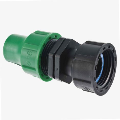 Jardibric – Branchement extra cannelé femelle 20x27 – Raccord 16 mm en polypropylène – Connexion étanche pour arrosage goutte à goutte