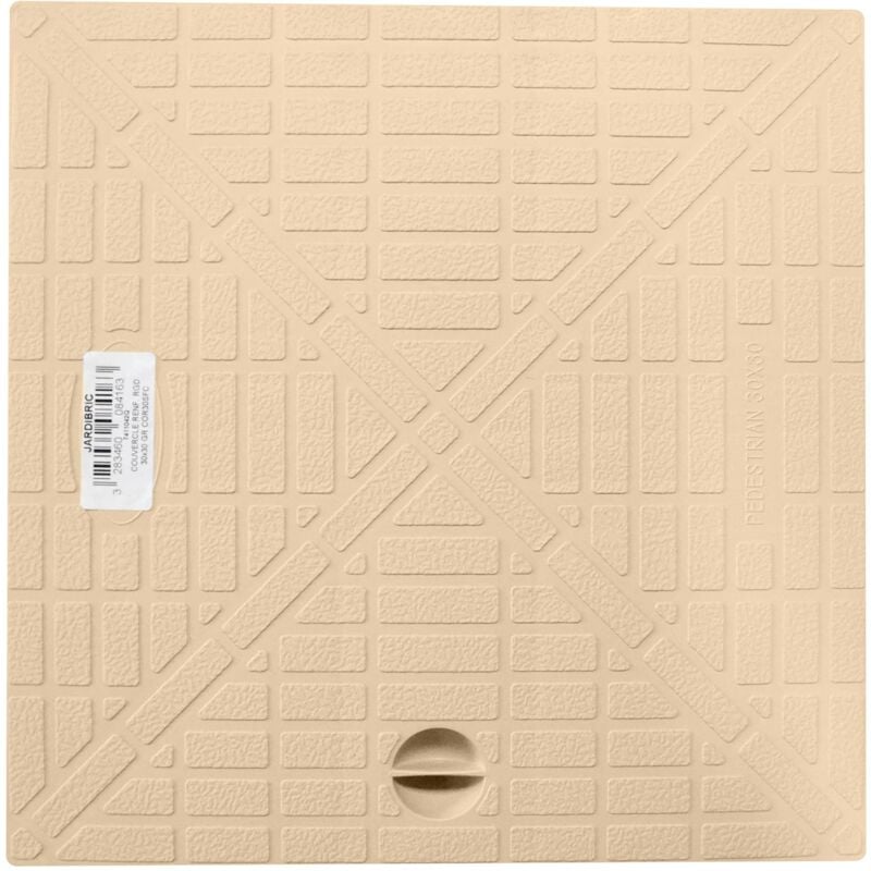 Couvercle de Regard Jardibric Sable 28,2 x 28,2 cm – Pour Regard 30 x 30 cm – Collecteur Pluvial Renforcé Durable