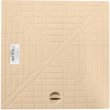 Jardibric – Couvercle de regard pour collecteur d'eaux pluviales – Polypropylène renforcé – Dimensions 28,2 x 28,2 cm – Résistant aux intempéries