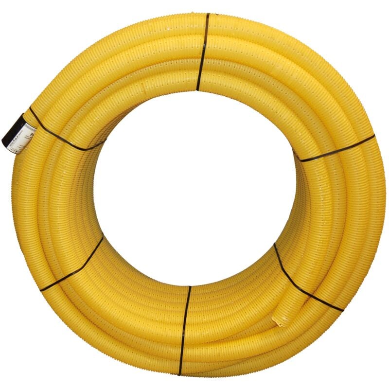 Drain Annulaire Perforé Jardibric Ø100 mm x 25m – Tuyau de Drainage pour Sols Inondables ou Collecte Pluviale