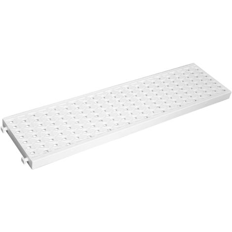 Jardibric – Grille de piscine 500 x 130mm – Drainage efficace – Couleur blanche – Matériau durable – Installation simple