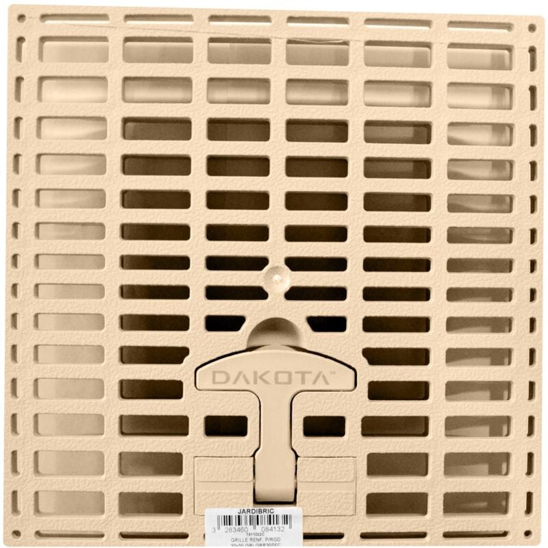 Jardibric - Grille de Regard – Teinte Sable 28 x 28 cm – Pour Regard 30 x 30 cm – Évacuation Esthétique Durable