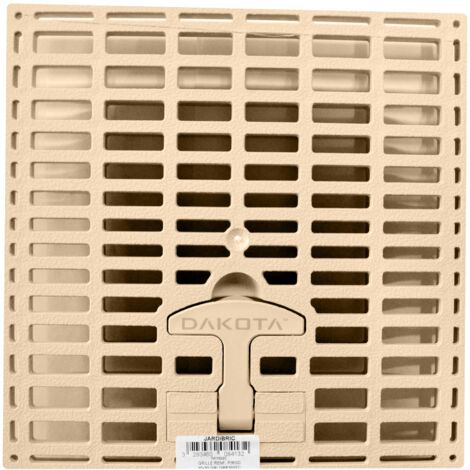 Jardibric – Grille de regard d'évacuation des eaux pluviales 30 x 30 cm – Matériau résistant aux intempéries – Ouvertures anti-obstruction – Installation simple