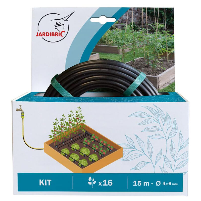 Jardibric - Kit d'arrosage Spécial Carré Potager Goutte à Goutte Irrigation Précise et Économique