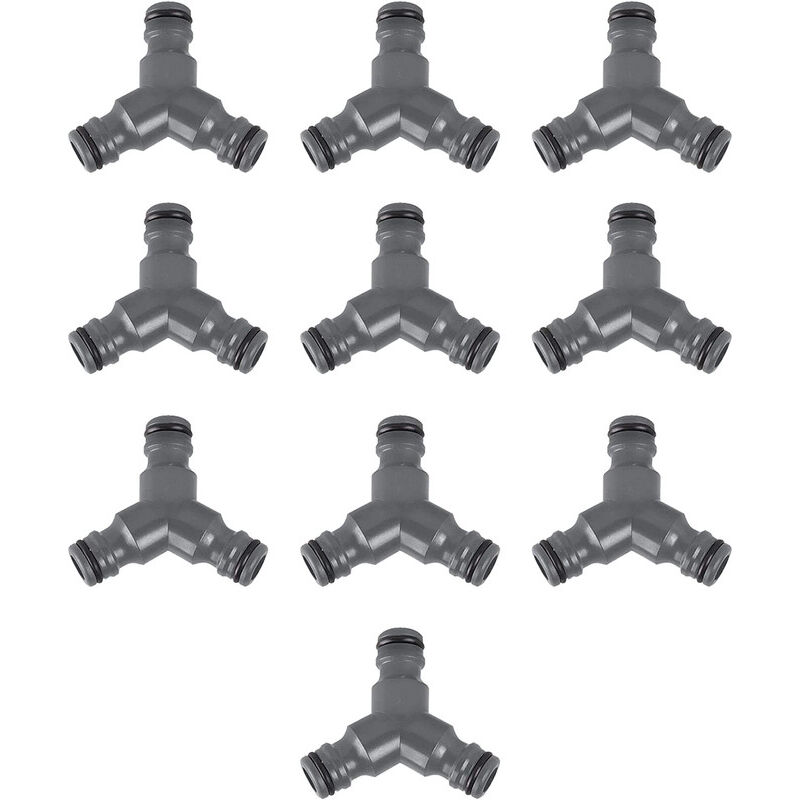 Jardibric - Lots de 10 Raccord D'arrosage Connecteur Triple Rapide