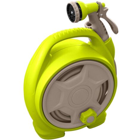 Jardibric Pistolet De Lavage Et D'Arrosage Métal Gainé – 6 Jets Dont 1 Rotatif – Buse Réglable Pour Jardin, Terrasse Et Nettoyage