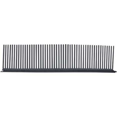 Jardibric – Peigne anti-oiseaux noir 50 cm x 11 cm – Grille stop piaf résistante aux intempéries – Protection toiture efficace contre les oiseaux