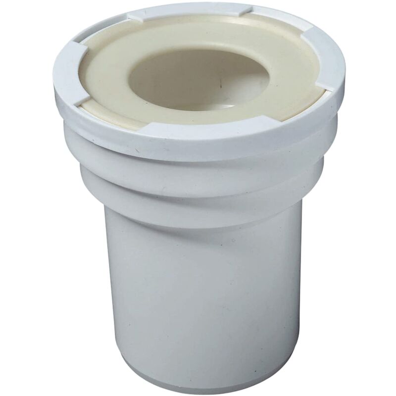 Jardibric - Pipe wc Droite Ø100 – Longueur 165 mm – Joint Emboîture Ø80/105 – Connexion Sanitaire Étanche et Robuste