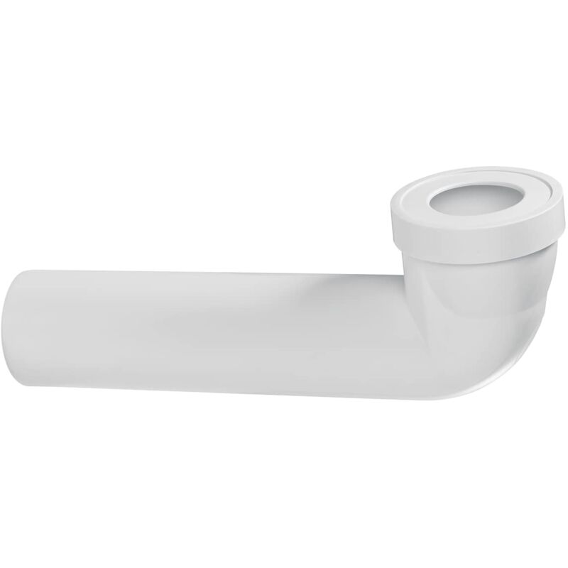Pipe wc Jardibric Longue Coudée Ø100 – Longueur 400 mm – Emboîture Ø85/105 – Raccord Sanitaire Résistant et Étanche