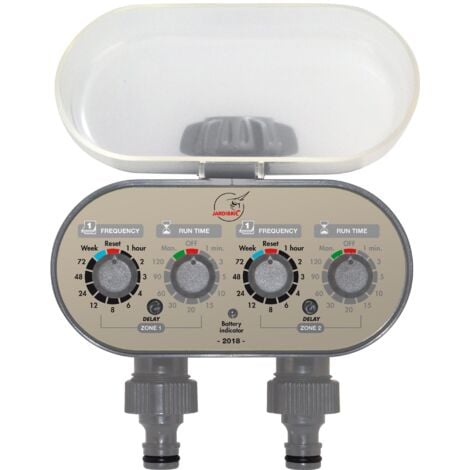 Jardibric - Programmateur d'arrosage Nez Robinet 2 Voies Sous Blister