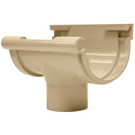 Jardibric – Raccord à coller pour gouttière Ø 25 mm – PVC haute qualité – Étanchéité optimale – Assemblage facile pour évacuation efficace