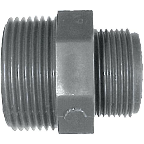 Jardibric – Raccord PVC à visser pour arrosage enterré – Filetage M 40x49 et M 33x42 – Pression PN10 – Installation facile sans outils
