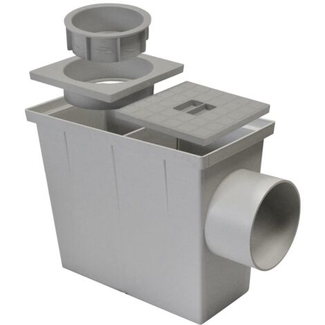 Jardibric – Regard de branchement pour évacuation directe des eaux pluviales – Dimensions l 27 cm x h 22 cm x p 14 cm – Matériau résistant aux intempéries