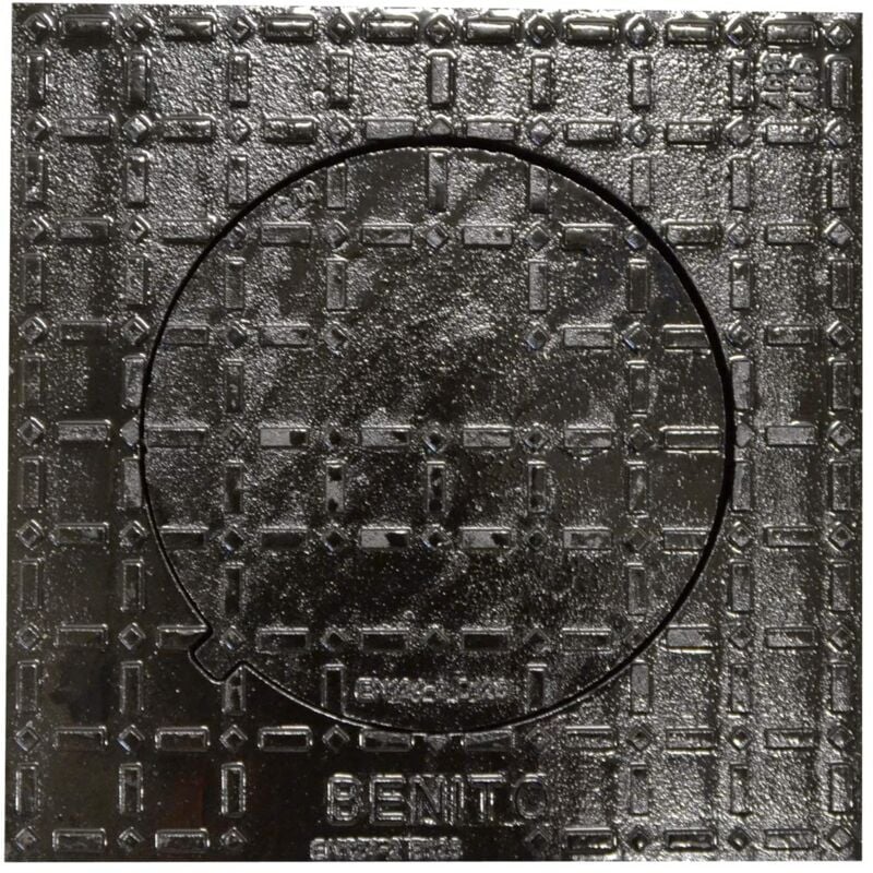 Regard de Trottoir Fonte Ductile Jardibric 400x400 B125 – ø Ouverture 250mm – Parking – Norme EN124