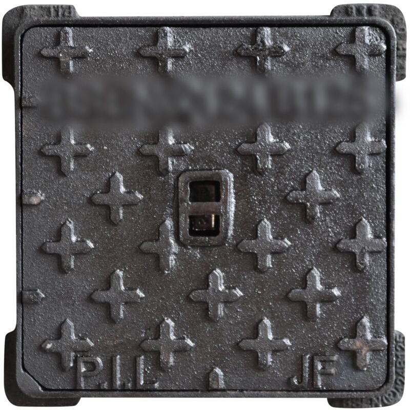 Jardibric - Regard Hydraulique 250x250 Fonte Ductile B125 – Cadre Étanche – Eaux Pluviales – Norme EN124