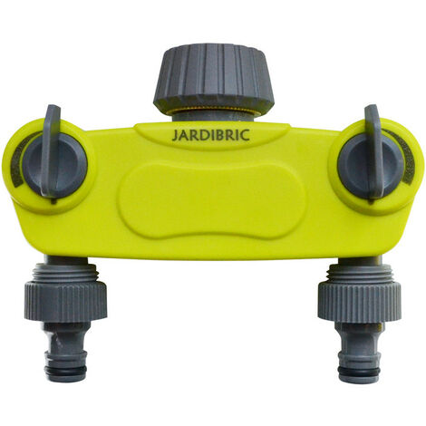Jardibric - Sélecteur 2 sortie filetées avec nez de robinet