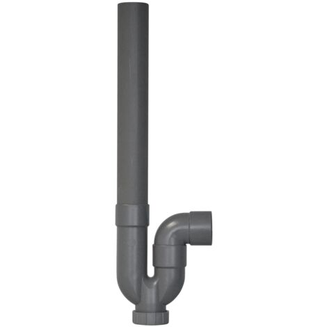 Jardibric – Siphon de machine à laver Ø40 – Sortie horizontale – Résistant à l'usure et aux produits chimiques – Évacuation hygiénique des eaux usées