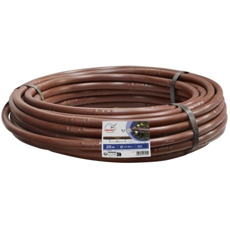 Jardibric – Tuyau arroseur goutteurs intégrés 25m – Débit 2l/h à 1 bar – Espacement 33cm – Ø13mm x 16mm pour irrigation précise