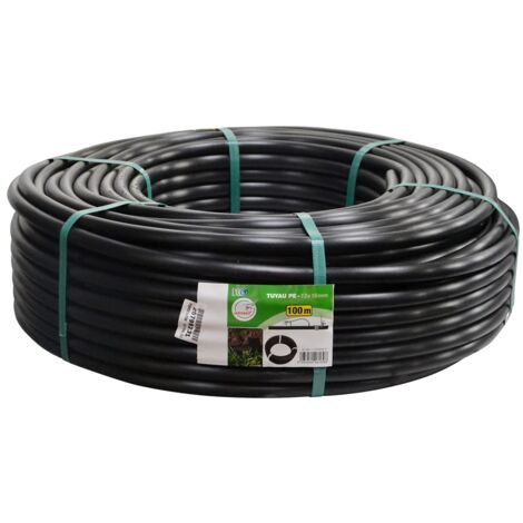 Jardibric – Tuyau goutte à goutte 100 m – Polyéthylène noir Ø 13 x 16 mm – Flexible pour systèmes d'irrigation personnalisés