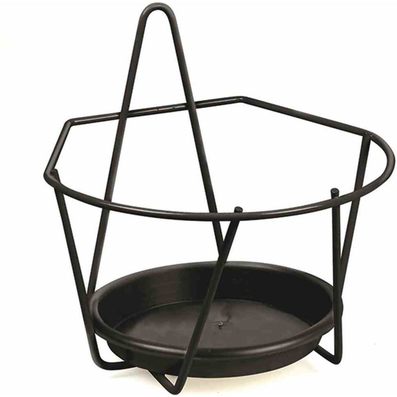 JARDIFER Wand-Blumentopfhalter Ø16cm, schwarz - 330056