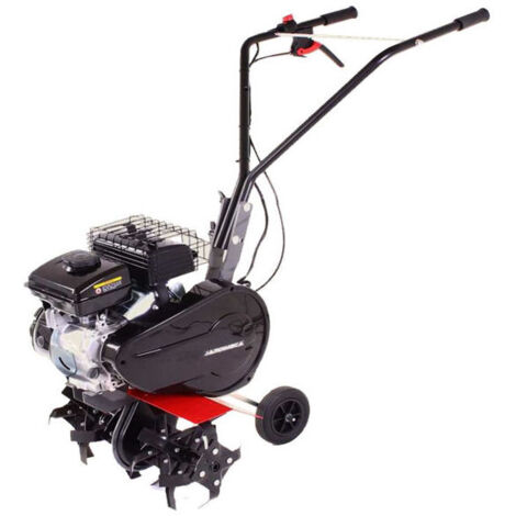 Motozappa a scoppio 4T R100 – Potenza 2,0 Hp – Cilindrata 79 cc – 4 frese diametro 24 cm – Larghezza lavoro 20 cm – Peso 35 kg – Jardimeca