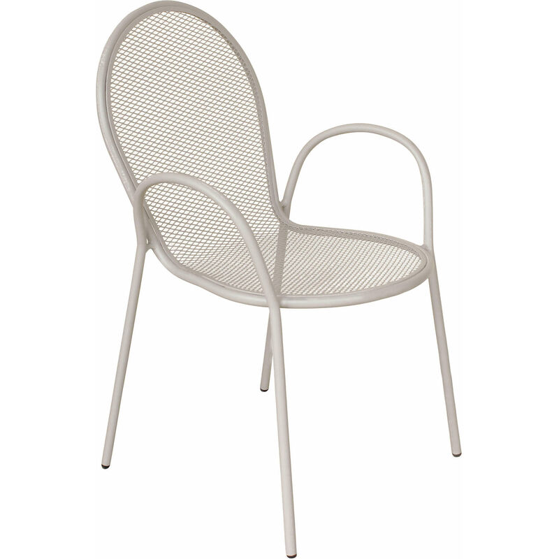 Jardin de chaise de fauteuil en plein air avec quartier de structure en fer Tan