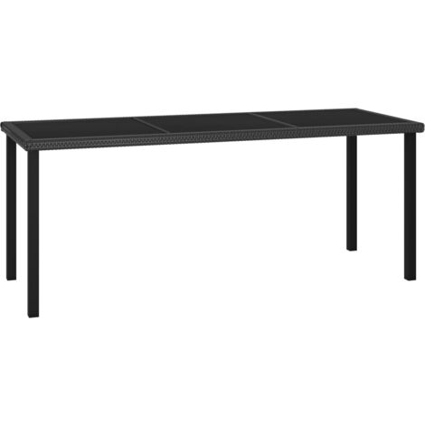 Jardín de mesa de comedor 180x70x73 cm mimbre