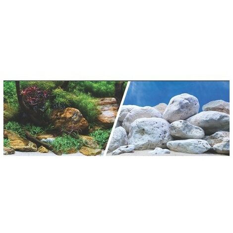 Jardin d'eau 3D marine / pierres 45cm x 7.6m