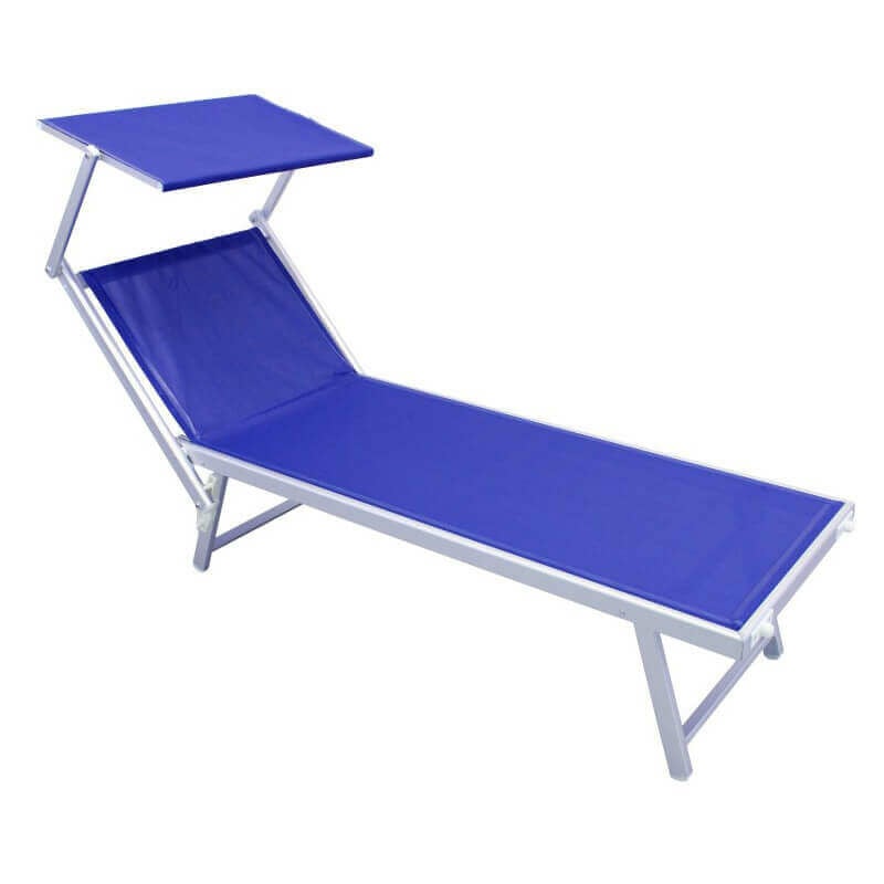 Jardin en aluminium Labré et Textilene avec toit ibiza DarkSlateBlue - DarkSlateBlue