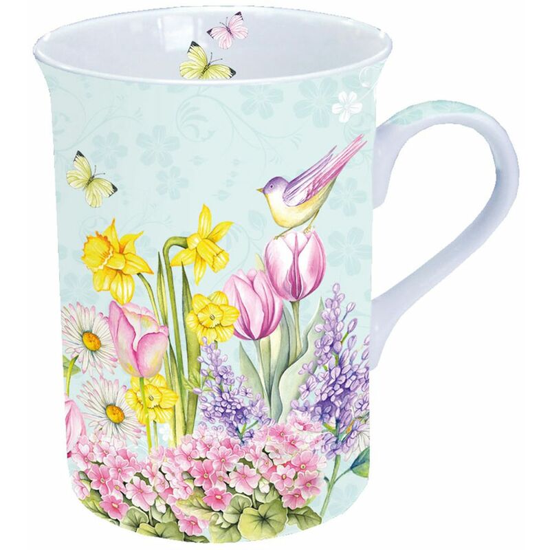 Jardin fleuri - Tasse à thé en Porcelaine Fine Jardin fleuri - Tasse à thé en Porcelaine Fine