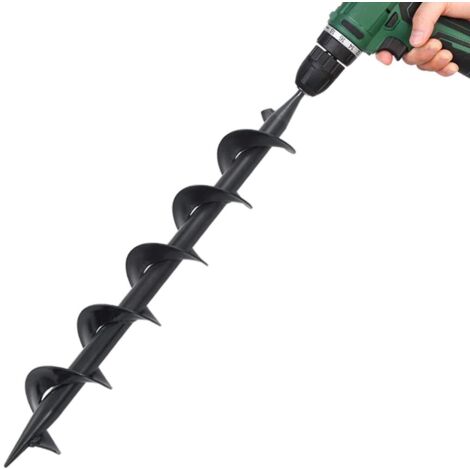 Jardin Foreuse, Foret de Jardinage Mèche pour Tarière Thermique Foret de tarière Acier 75 x 600 mm