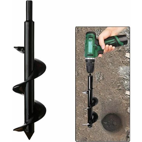 Jardin Foreuse, Tige hexagonale Acier Inoxydable, Tariere Thermique, Creuser des Trous Cultiver en Profondeur, Outil de Plantation Pratique pour Fleur Planter des Arbres Arbustes (Dia: 8cm L: 30cm),HA
