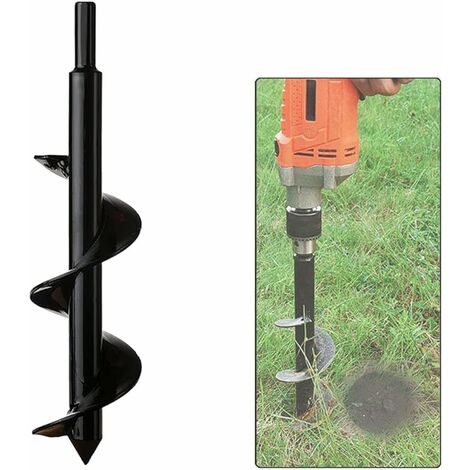 Jardin Foreuse, Tige hexagonale Acier Inoxydable, Tariere Thermique, Creuser des Trous Cultiver en Profondeur, Outil de Plantation Pratique pour Fleur Planter des Arbres Arbustes