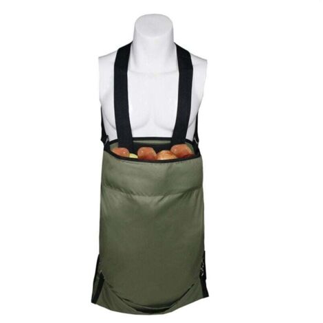 Jardin Fruit Cueillette Tablier - Grand Cueillir des Fruits Sac À Toute épreuve Tissu Oxford - Poches de Rangement Vertes pour Fruits