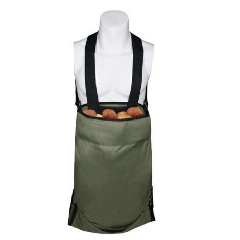 Jardin Fruit Cueillette Tablier - Grand Cueillir des Fruits Sac À Toute épreuve Tissu Oxford - Poches de Rangement Vertes pour Fruits
