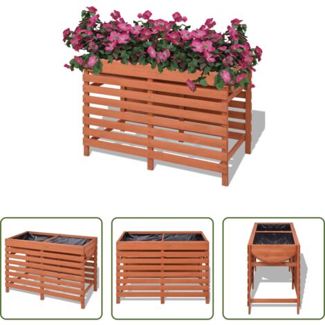 Jardín -  Jardinera de madera 100x50x71 cm