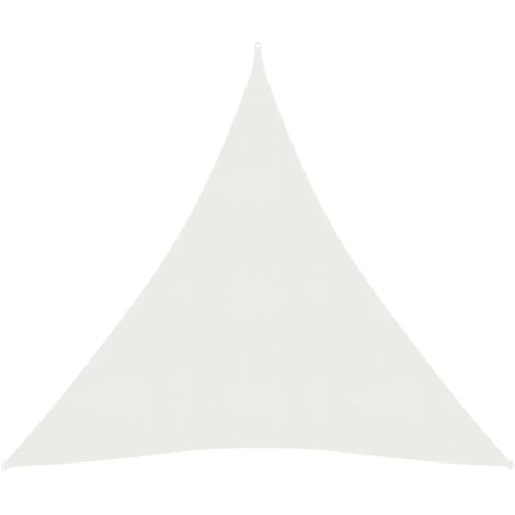 jardin parasol étanche 420D Triangle pare-soleil pour terrasse piscine campagne randonnée blanc,3.6X3.6X3.6M