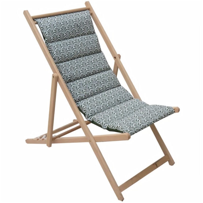 Chilienne matelassée Norvege avocat - tissu traité déperlant - Jardin Prive