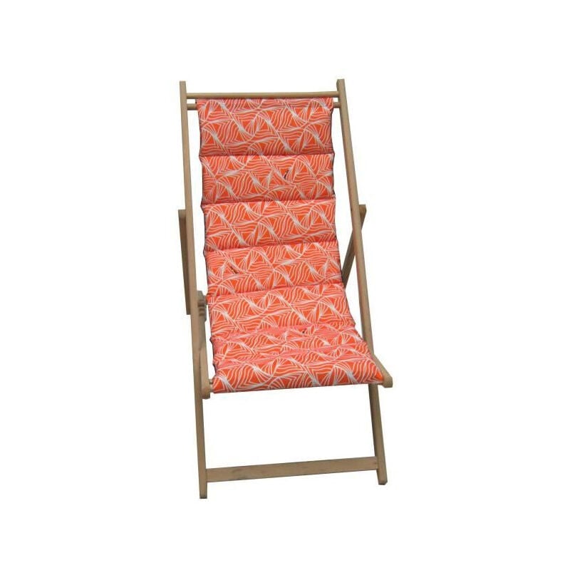 Chilienne matelassee Vague - Toile amovible - Jardin Prive