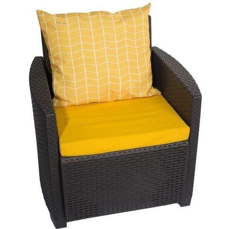 Jardin Prive Set De 2 Coussins Assise Dossier Pour Salon De