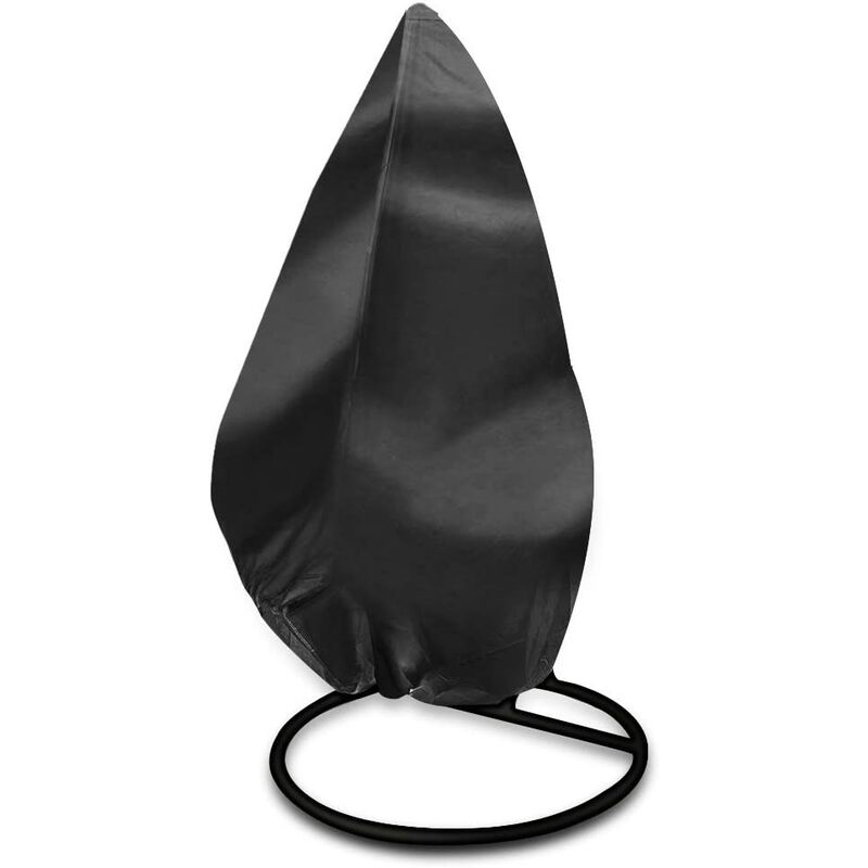 Jardin Rotin Osier Panier à Nid Double Fauteuil Suspendu Imperméable Housse Meuble (L (210D))