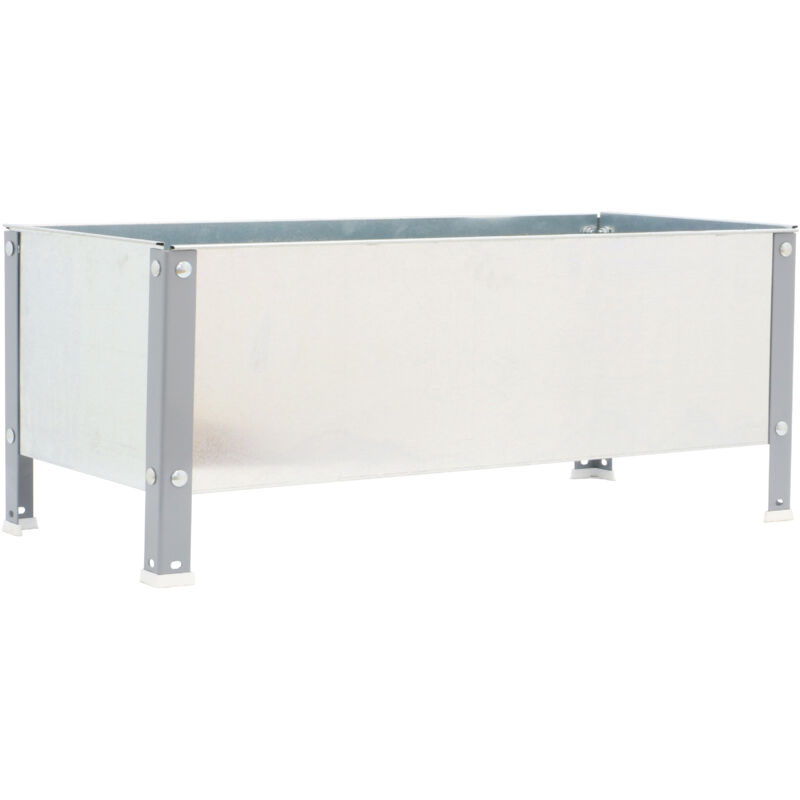 Jardinière Simon Rack SIMONGARDEN URBAN 410x900x400mm 100l gris galva avec vis de montage